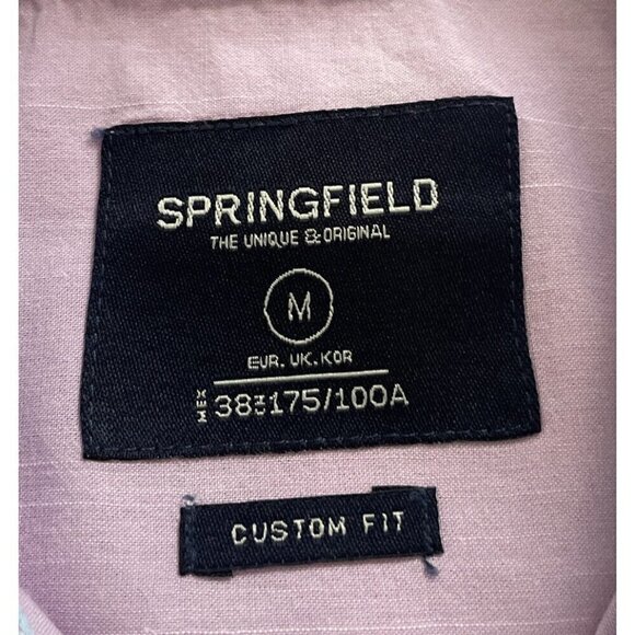 Springfield The Unique & Original Lavender Shirt For Men Size Medium - Picture 2 of 2